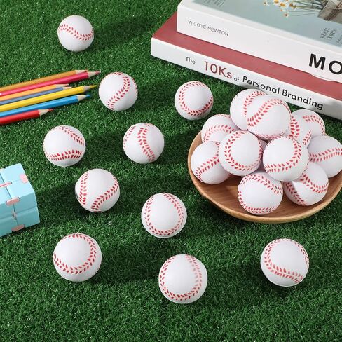 72 Pieces Baseball Stress Balls 1.6 Inch Mini Foam Baseballs Bulk Soft Baseball Party Favors Small Baseball Toys for Teens and Adults Stress Anxiety Relief Sports Theme Party Favors Classroom Rewards in Saudi Arabia