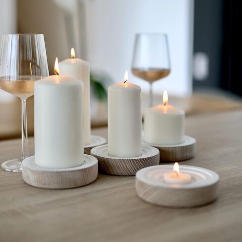 Royal Tag 150Pcs Candle Wicks for Making Candles 4IN,6IN,8IN (50each) with 3 Candle Wick Holders&150 Glue Dot Wick Stickers-Low Smoke-Long Burn-Easy to Make Candles at Home-for DIY Candles-DIY Crafts in Kuwait