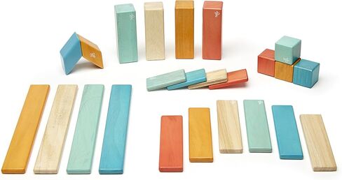24 Piece Tegu Magnetic Wooden Block Set, Sunset, 1-99 years old in Kuwait