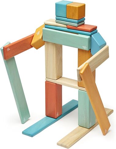 24 Piece Tegu Magnetic Wooden Block Set, Sunset, 1-99 years old in Kuwait