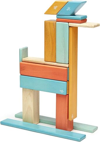 24 Piece Tegu Magnetic Wooden Block Set, Sunset, 1-99 years old in Kuwait
