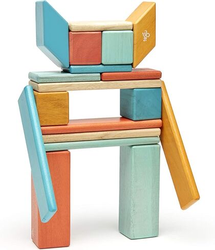 24 Piece Tegu Magnetic Wooden Block Set, Sunset, 1-99 years old in Kuwait