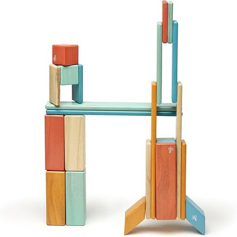 24 Piece Tegu Magnetic Wooden Block Set, Sunset, 1-99 years old in Kuwait