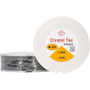 Genuine Crystal Tec Korea TPU Cord Clear Strong Stretchy Elastic Jewelry Making Beading String (5M, Assorted) in Kuwait