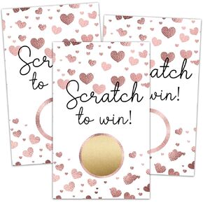 Blank Gift Certificate Scratch Off Cards, Scratch to Win Cards for Wedding, Bridal, Baby Shower Favors Games, Birthday, Small Business, Coupon Cards. in Saudi Arabia