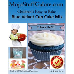 Mojo Stuff Galore Children's Easy to Bake Blue Velvet Cake Mix / Cupcake 2 Pack Refill in Kuwait