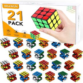 21 قطعة من المكعبات الصغيرة من GRAWUN، ألعاب ألغاز، ألعاب تخفيف التوتر، هدايا الحفلات، هدايا حفلات أعياد الميلاد، مستلزمات الحفلات للأولاد والبنات. in Kuwait