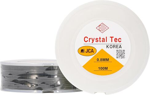 Genuine Crystal Tec Korea TPU Cord Clear Strong Stretchy Elastic Jewelry Making Beading String (5M, Assorted) in Kuwait