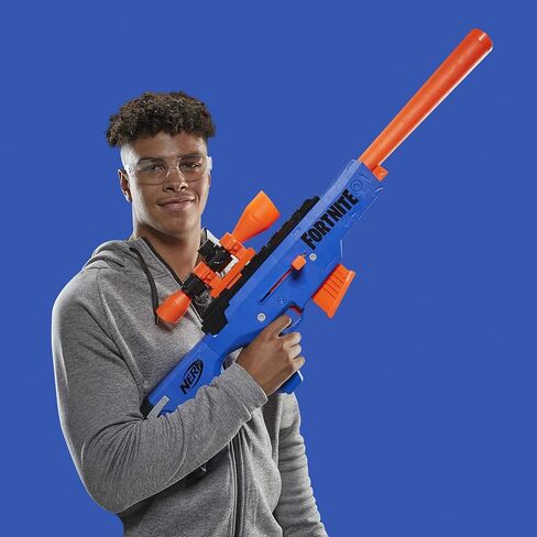 Nerf Fortnite BASR-R Bolt Action Blaster - Includes 3 Bush Targets, Removable Scope, Removable 6-Dart Clip, 6 Official Elite Darts (Amazon Exclusive) in Saudi Arabia