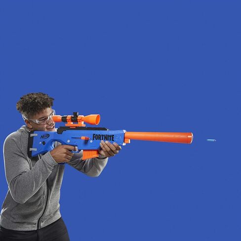 Nerf Fortnite BASR-R Bolt Action Blaster - Includes 3 Bush Targets, Removable Scope, Removable 6-Dart Clip, 6 Official Elite Darts (Amazon Exclusive) in Saudi Arabia