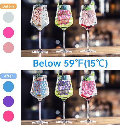 OFFNOVA Cold Color Changing Vinyl Permanent Adhesive Vinyl for Cricut, 3 Colors-12" x 12" Vinyl Sheets +2 Transfer Tape Sheets Sensitive to Cold Vinyl for Stickers Decals Cups Water Bottles in Saudi Arabia