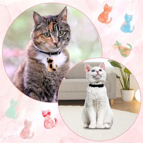 24 Pcs Cat Charms for Jewelry Making,Cute Animal Charms for Craft Lovers and Handmade Beginners DIY Earrings Necklaces and Making Cat Craft(Polychromatic,0.98X0.67X0.09 Inch) in Kuwait
