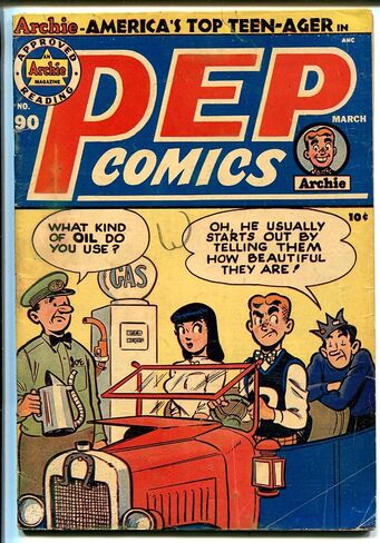 PEP #90 1952-MLJ/ARCHIE-KATY KEENE-VERONICA-PAPER DOLLS-vg+ in Saudi Arabia