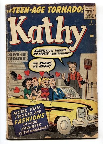 Kathy #7 1960-Marvel-Good Girl Art-paper dolls-G- in Saudi Arabia