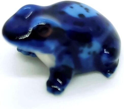 Frog Micro Tiny Dollhouse Figurines Ceramic Hand Painted Animals Collectible Small Gift Home Garden Decor in Kuwait