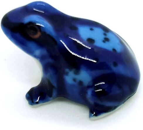 Frog Micro Tiny Dollhouse Figurines Ceramic Hand Painted Animals Collectible Small Gift Home Garden Decor in Kuwait