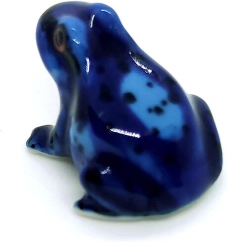 Frog Micro Tiny Dollhouse Figurines Ceramic Hand Painted Animals Collectible Small Gift Home Garden Decor in Kuwait