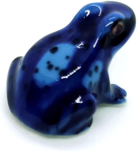 Frog Micro Tiny Dollhouse Figurines Ceramic Hand Painted Animals Collectible Small Gift Home Garden Decor in Kuwait
