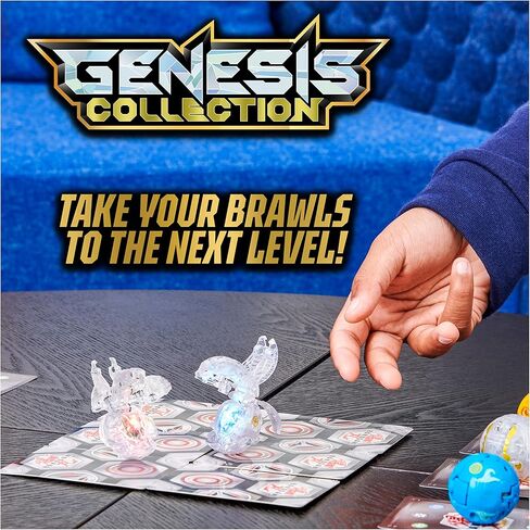 Bakugan Evolutions, Bakugan Genesis Collection Pack, 2 Light Up Action Figures, 4 Exclusive Bakugan, 2 Nanogan, 8 Bakugan Cards and 4 BakuCores, Kids Toys for Boys Ages 6 and Up in Saudi Arabia