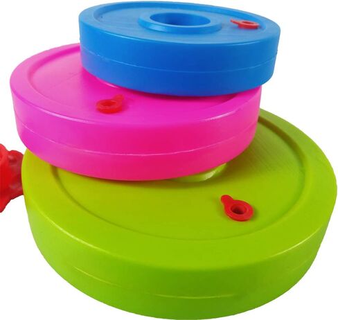 ألعاب راينبو توفراج الدامبل - مجموعة معدات تمارين الأطفال - مجموعة أدوات تمرين الأطفال - أوزان للتمرين - دمبل قابل للتعديل محشو برمال الشاطئ أو الماء in Kuwait