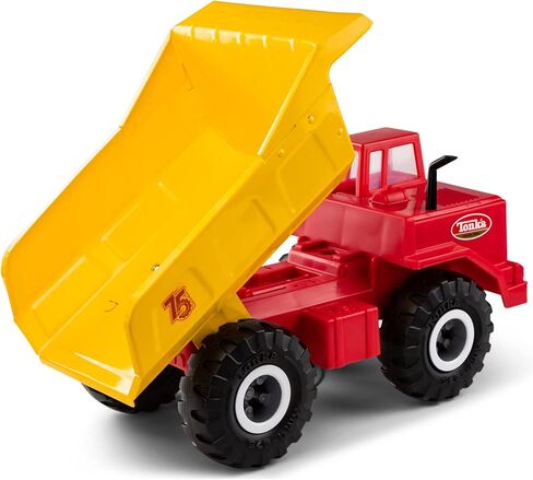 تونكا - ستيل كلاسيكس، شاحنة قلابة مايتي التذكارية لعام 1968، الذكرى السنوية 75 - حصريًا لأمازون - تغليف خالٍ من الإحباط (FFP)، للأطفال للجنسين in Kuwait