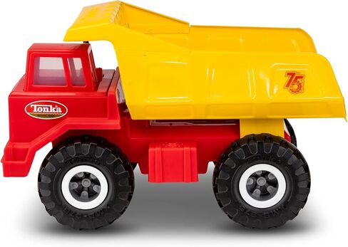 تونكا - ستيل كلاسيكس، شاحنة قلابة مايتي التذكارية لعام 1968، الذكرى السنوية 75 - حصريًا لأمازون - تغليف خالٍ من الإحباط (FFP)، للأطفال للجنسين in Kuwait