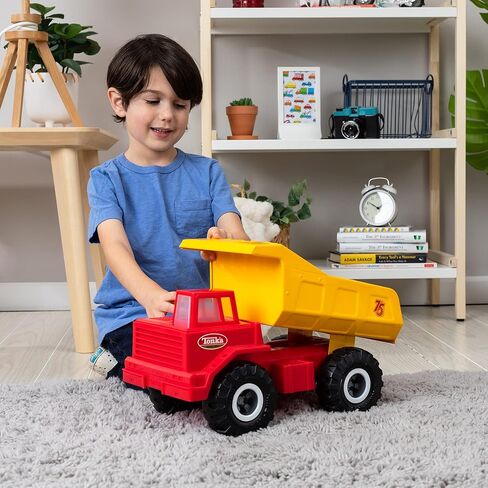 تونكا - ستيل كلاسيكس، شاحنة قلابة مايتي التذكارية لعام 1968، الذكرى السنوية 75 - حصريًا لأمازون - تغليف خالٍ من الإحباط (FFP)، للأطفال للجنسين in Kuwait