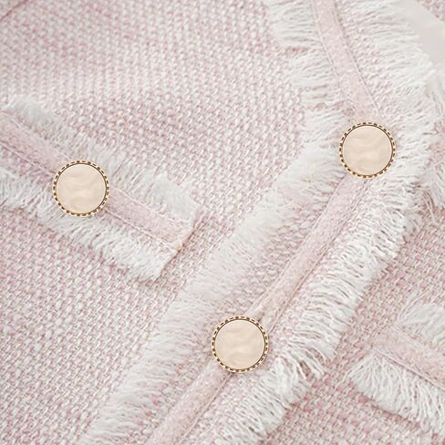 اف اند جي مجموعة ازرار بليزر مكونة من 14 قطعة مكونة من مادتين لخياطة المعاطف والبدلات والبليزر بمقاس 21 ملم و15 ملم (ذهبي + ابيض) in Kuwait