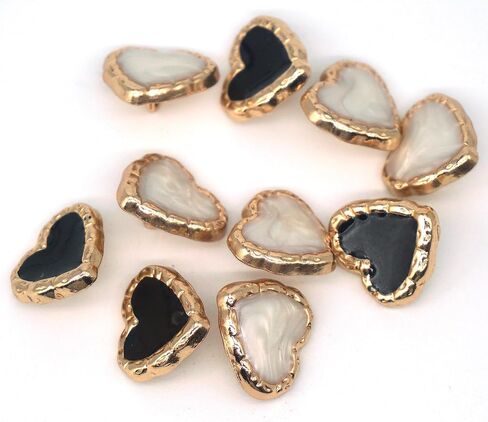 18mm/0.71inch 10pieces Light Luxury Metal Hand Sewn Foot Button Shirt Button Sweater Cardigan Knit Button Multiple Styles Available (Edging Buckle) in Kuwait
