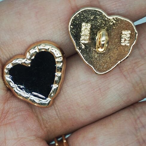 18mm/0.71inch 10pieces Light Luxury Metal Hand Sewn Foot Button Shirt Button Sweater Cardigan Knit Button Multiple Styles Available (Edging Buckle) in Kuwait