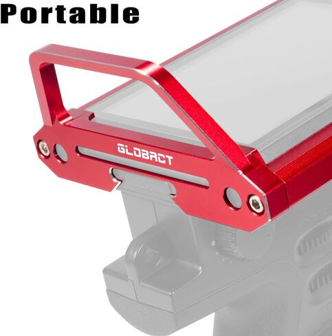 EPINON سبائك الألومنيوم راديو الارسال حامي الإطار RC سيارة الارسال لFlysky نوبل NB4 برو NB4 لايت NB4 ترقية الملحقات (الأحمر) in Kuwait