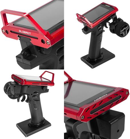 EPINON سبائك الألومنيوم راديو الارسال حامي الإطار RC سيارة الارسال لFlysky نوبل NB4 برو NB4 لايت NB4 ترقية الملحقات (الأحمر) in Kuwait