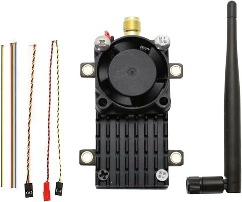 SoloGood 5.8Ghz 2W VTX FPV Transmitter Over 20Km Range TS582000 5.8G 2000MW 8CH Video Transmitter with 5dbi SMA Antenna for FPV Racing Drone Quadcopter in Saudi Arabia