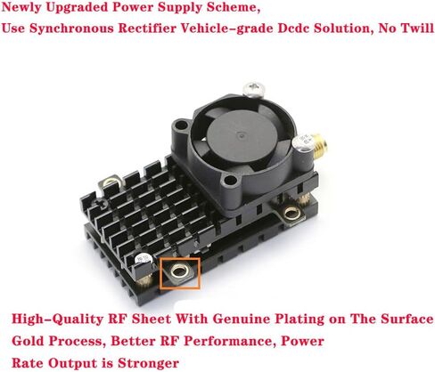 SoloGood 5.8Ghz 2W VTX FPV Transmitter Over 20Km Range TS582000 5.8G 2000MW 8CH Video Transmitter with 5dbi SMA Antenna for FPV Racing Drone Quadcopter in Saudi Arabia