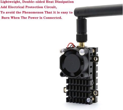 SoloGood 5.8Ghz 2W VTX FPV Transmitter Over 20Km Range TS582000 5.8G 2000MW 8CH Video Transmitter with 5dbi SMA Antenna for FPV Racing Drone Quadcopter in Saudi Arabia