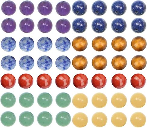 LPBeads 100 قطعة 8 مللي متر حبات الهيماتيت الطبيعية الأحجار الكريمة خرز مستدير فضفاض لصنع المجوهرات بحبل مطاطي كريستالي in Kuwait