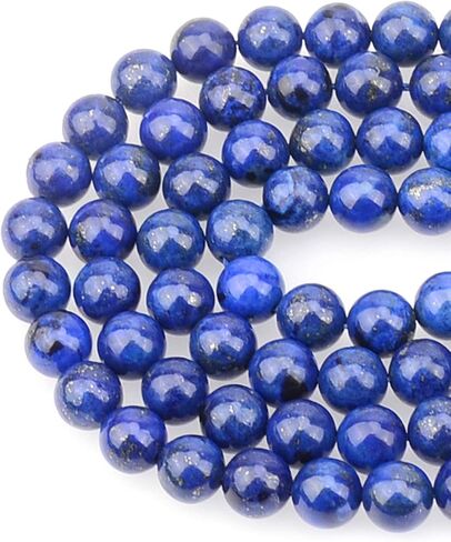 LPBeads 100 قطعة 8 مللي متر حبات الهيماتيت الطبيعية الأحجار الكريمة خرز مستدير فضفاض لصنع المجوهرات بحبل مطاطي كريستالي in Kuwait