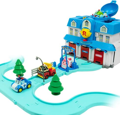 Robocar Poli Toys, Carey Carrier Sound & Light, Transport Cargo Plane Toy, Diecast Vehicle Storage Airplane, Kids Toys for Ages 3 and up in Kuwait