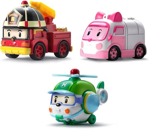 Robocar Poli Toys, Carey Carrier Sound & Light, Transport Cargo Plane Toy, Diecast Vehicle Storage Airplane, Kids Toys for Ages 3 and up in Kuwait