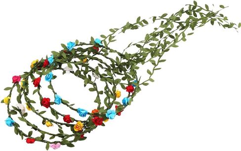 DECORA 36 Yards Artificial Gold Leaf Ribbon Trim for Wreath Making and Christmas Gift Wrapping Wedding Decoration in Kuwait