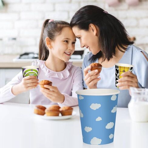 30 قطعة من الاكواب الورقية لحفلات اعياد الميلاد المستوحاة من توي ستوري سعة 9 اونصة، لعبة مستوحاة من القصة، لوازم حفلات اعياد الميلاد للاطفال، لوازم حفلات اعياد الميلاد in Kuwait