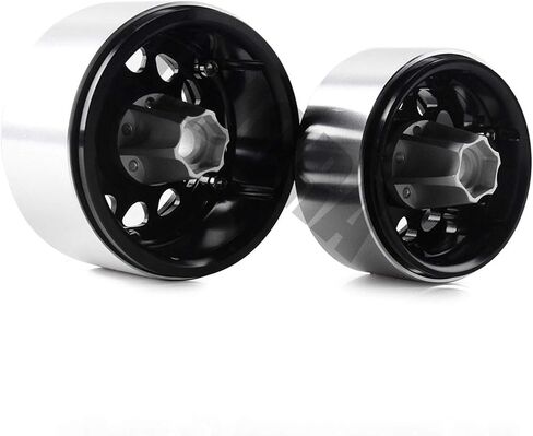 INJORA RC Car 12mm Wheel Hex Hub Metal Accessories Set 4pcs for 1/10 RC Crawler 1.9inch or 2.2inch Wheel Rim Axial SCX10 TRX4 D90 (Silver 6mm) in Saudi Arabia