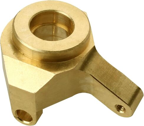 Hobbypark Brass Steering Knuckles Carriers and Brass Extended 7mm Wheel Hex Hubs Adapters for Axial SCX24 Upgrades Parts 1/24 RC Crawler Car (Black-Gold) in Saudi Arabia