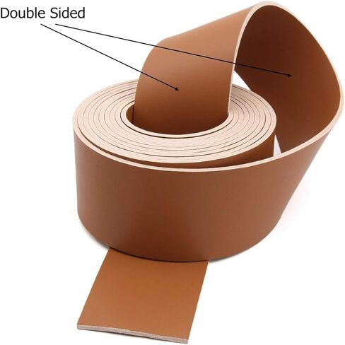 شريط جلدي مزدوج الجوانب من الجلد بعرض 1/2 بوصة وطول 72 بوصة in Kuwait