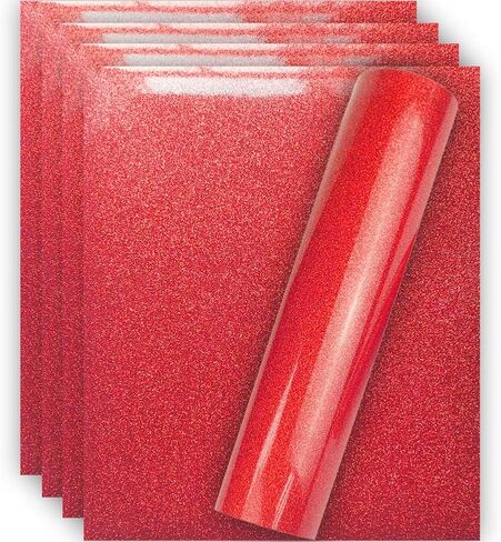 Red Glitter HTV Heat Transfer Vinyl for T-Shirt in Kuwait