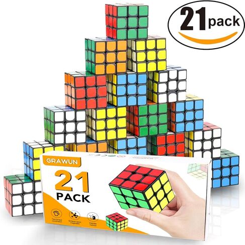 21 قطعة من المكعبات الصغيرة من GRAWUN، ألعاب ألغاز، ألعاب تخفيف التوتر، هدايا الحفلات، هدايا حفلات أعياد الميلاد، مستلزمات الحفلات للأولاد والبنات. in Kuwait