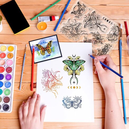 طوابع مخططة للتقويم من ORIGACH، طوابع شفافة من السيليكون لشهر الأسبوع المختلط يناير ديسمبر، طوابع شفافة من السيليكون لصنع البطاقات والديكور وسجلات القصاصات بنفسك in Kuwait