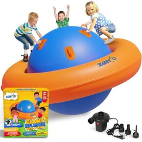 قبة هزازة روك إت عملاقة قابلة للنفخ بطول 8 أقدام مع مضخة كهربائية - 88 بوصة طول × 88 بوصة عرض × 43.75 بوصة ارتفاع - حارس هزاز على شكل قبة توازن قابل للنفخ - حارس هزاز عملاق قابل للنفخ في الفناء الخلفي على شكل قبة in Kuwait