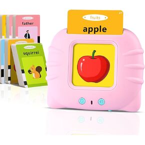Talking Flash Cards for Toddler 1 2 3 4 Year Old Gifts, Learning Toys for Toddlers 2-4 Years, Sensory Toys for Kids with Autism, Speech Therapy Toys, Montessori Toys, 224 Sight Words Flash Cards