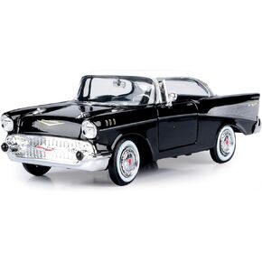 1957 Chevy Bel Air, Black - Motormax Premium American 73228 - 1/24 Scale Diecast Model Car for unisex-adult in Kuwait